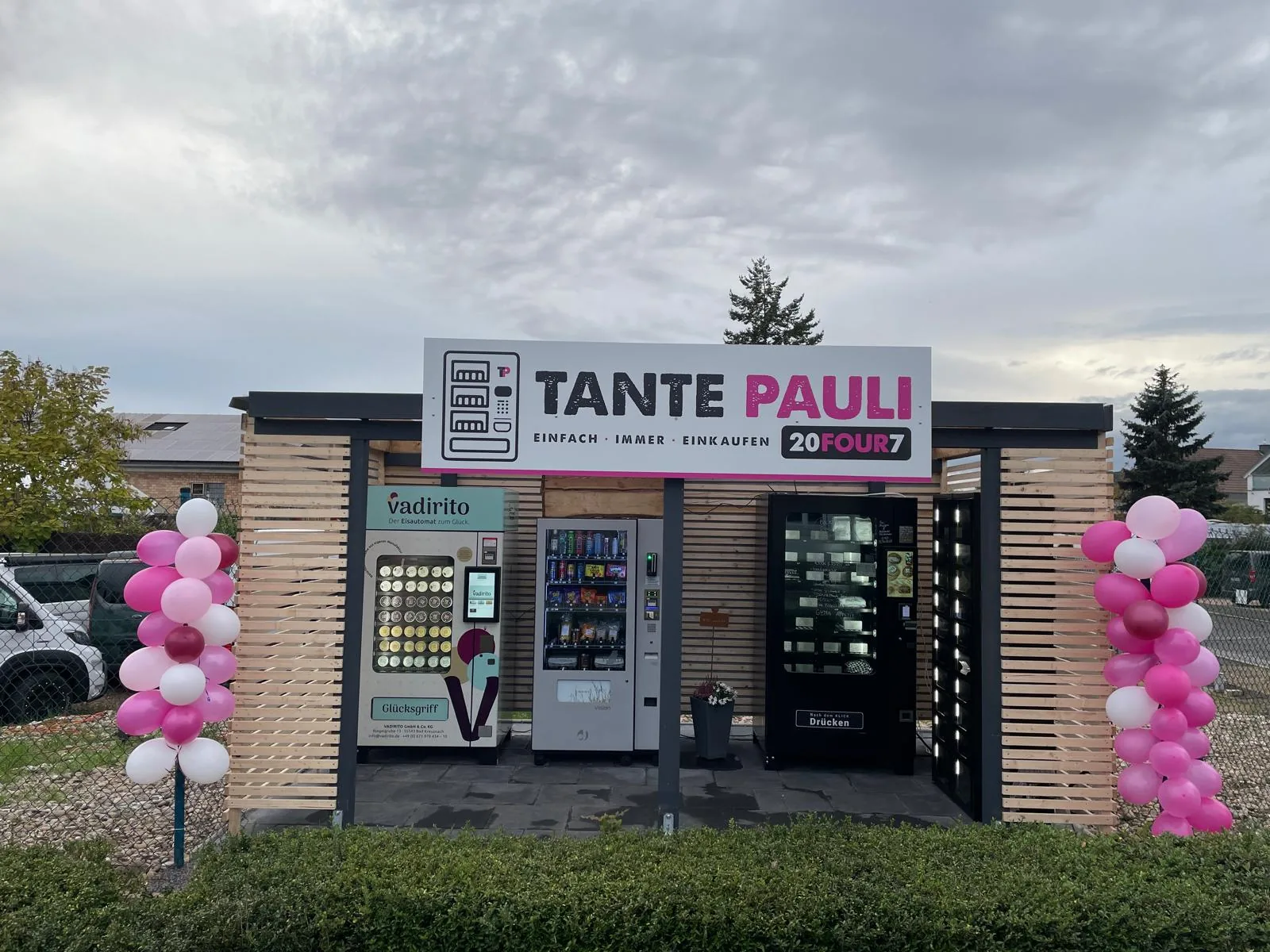 Der Tante-Pauli-Automatenladen mit Eis-, Getränke- und Snackautomat in Grolsheim